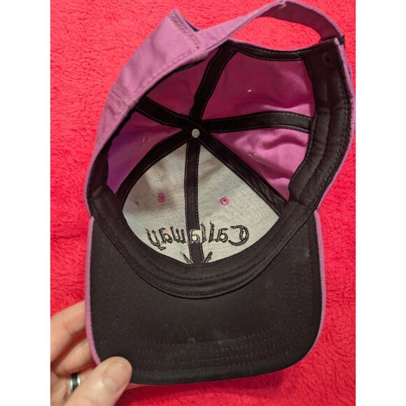 Callaway Purple Mauve Golf Baseball Cap Hat 100% Cotton Adjustable Strapback - Picture 6 of 8